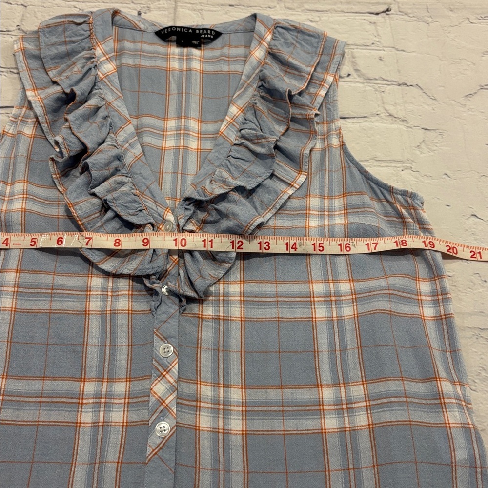 Veronica Beard Leina Shirt in Vapor Multi - Picture 14 of 16